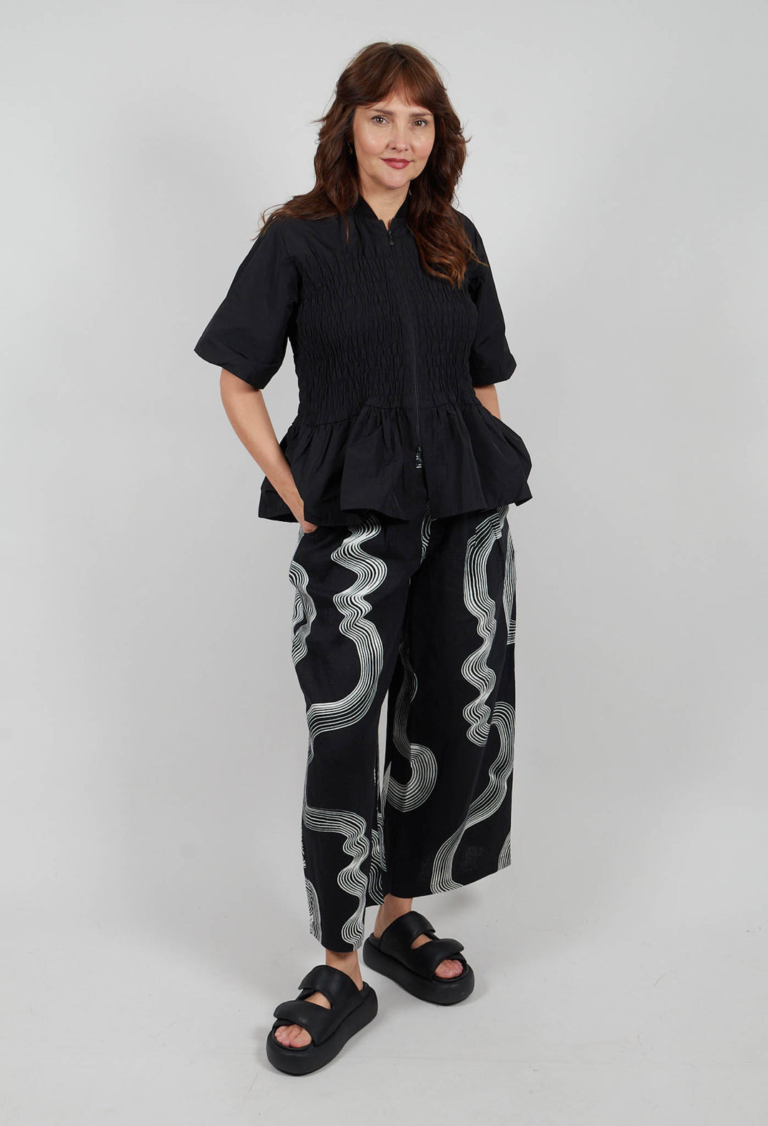 Fukkura Blouse in Black