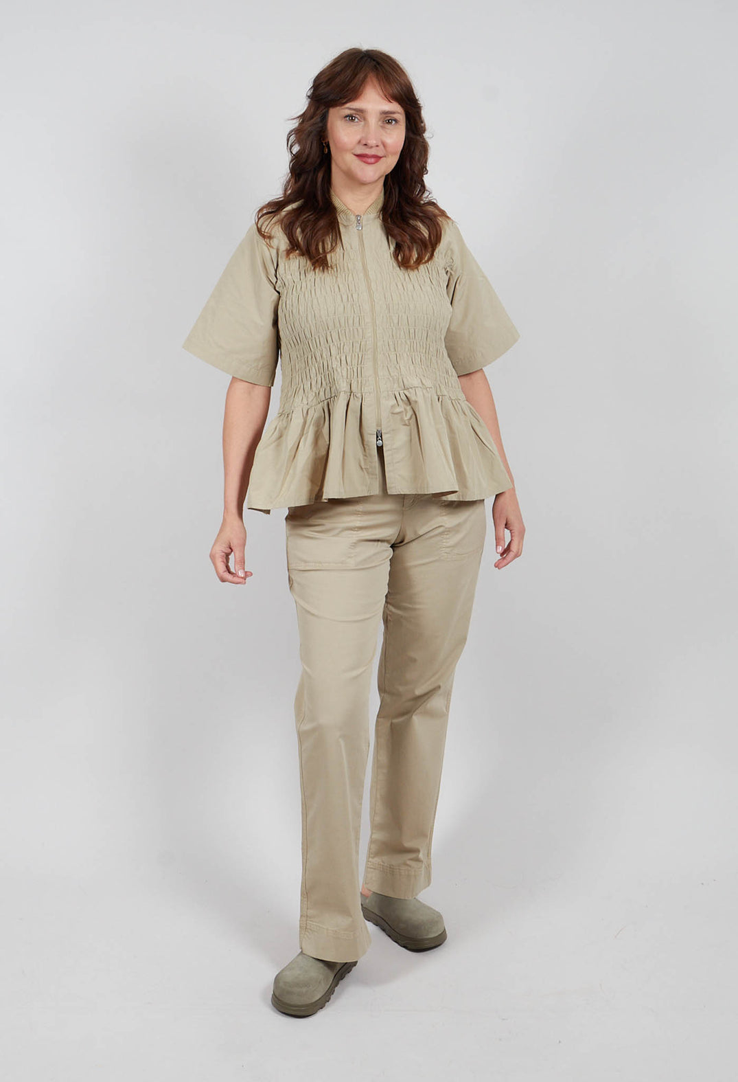 Fukkura Blouse in Brown