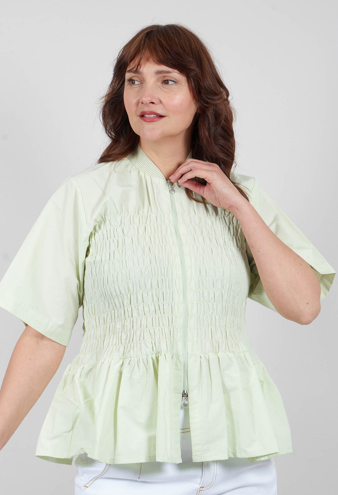 Fukkura Blouse in Green