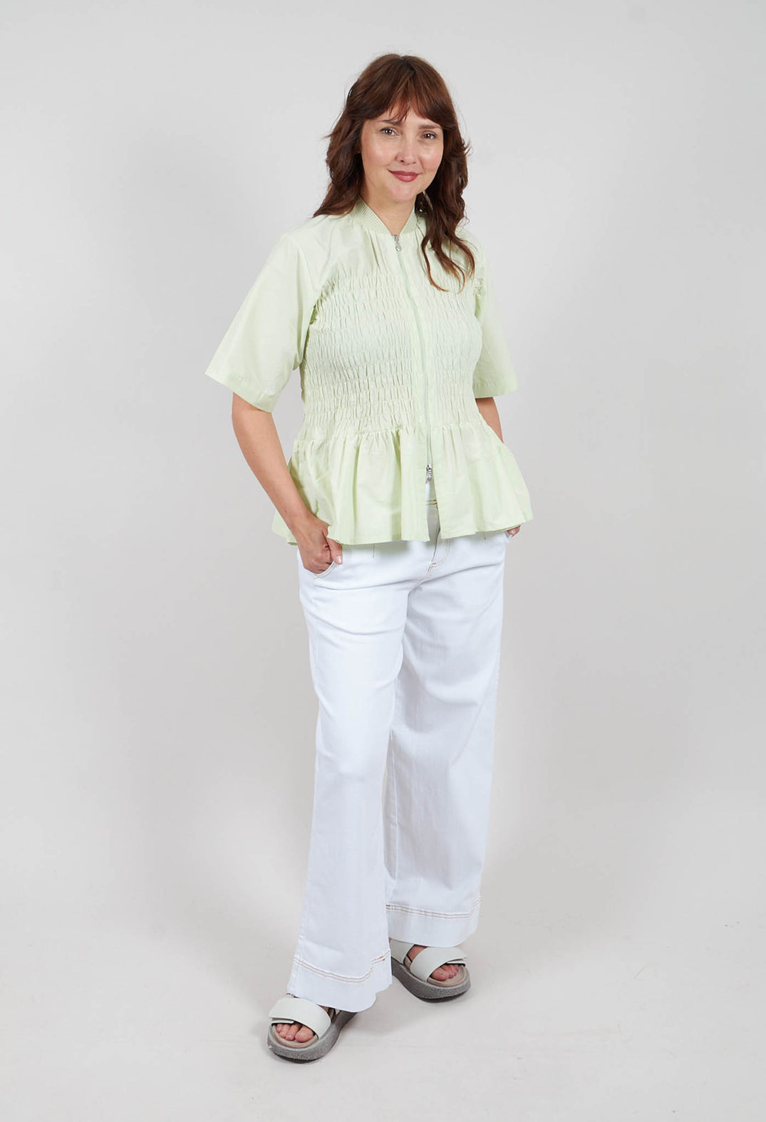 Fukkura Blouse in Green