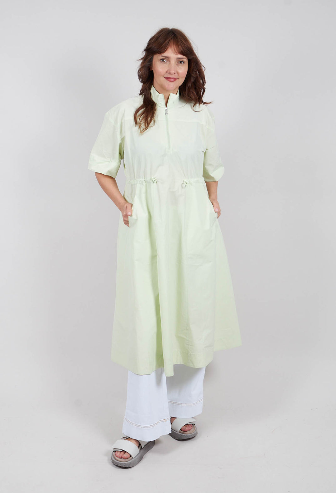 Fukkura Dress in Green