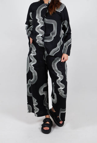Hikazu Trousers in Black & White