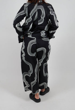 Hikazu Trousers in Black & White