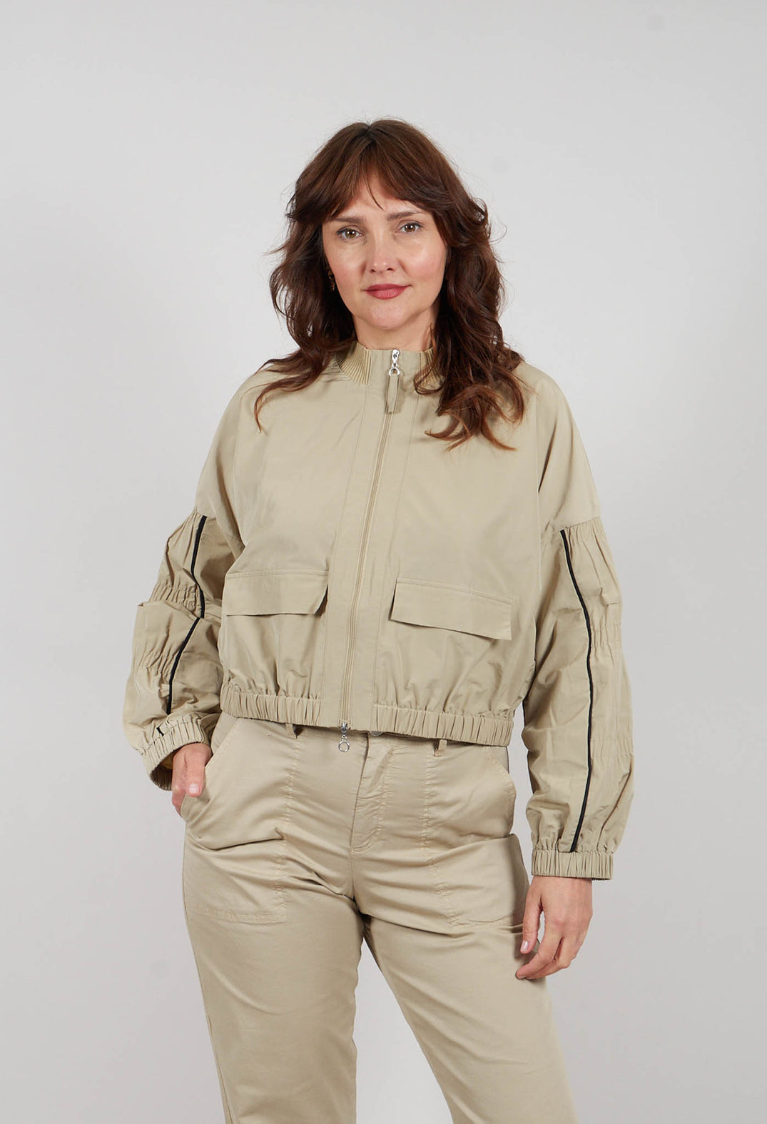 Fukkura Bomber Jacket in Brown