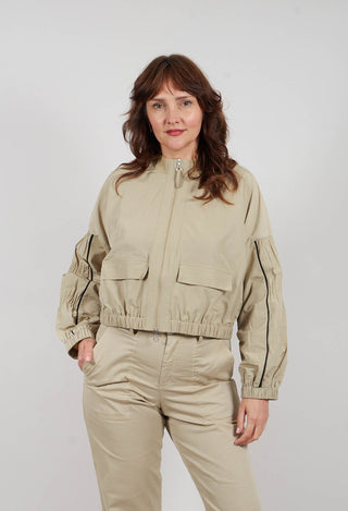 Fukkura Bomber Jacket in Brown