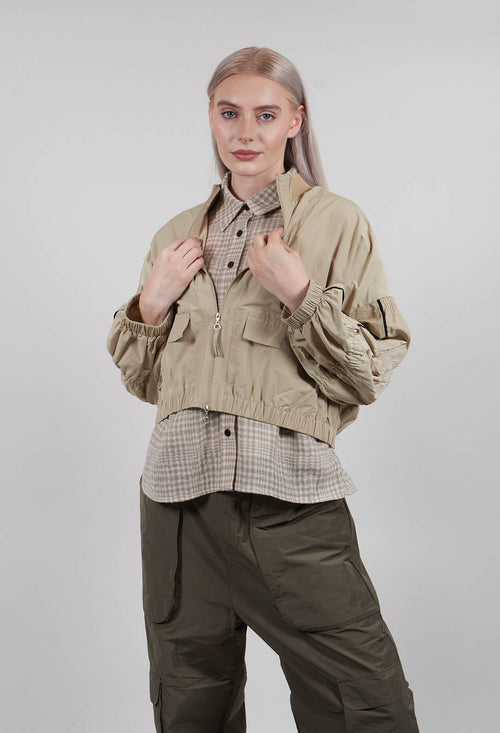 Fukkura Bomber Jacket in Brown