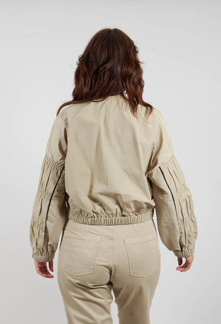 Fukkura Bomber Jacket in Brown