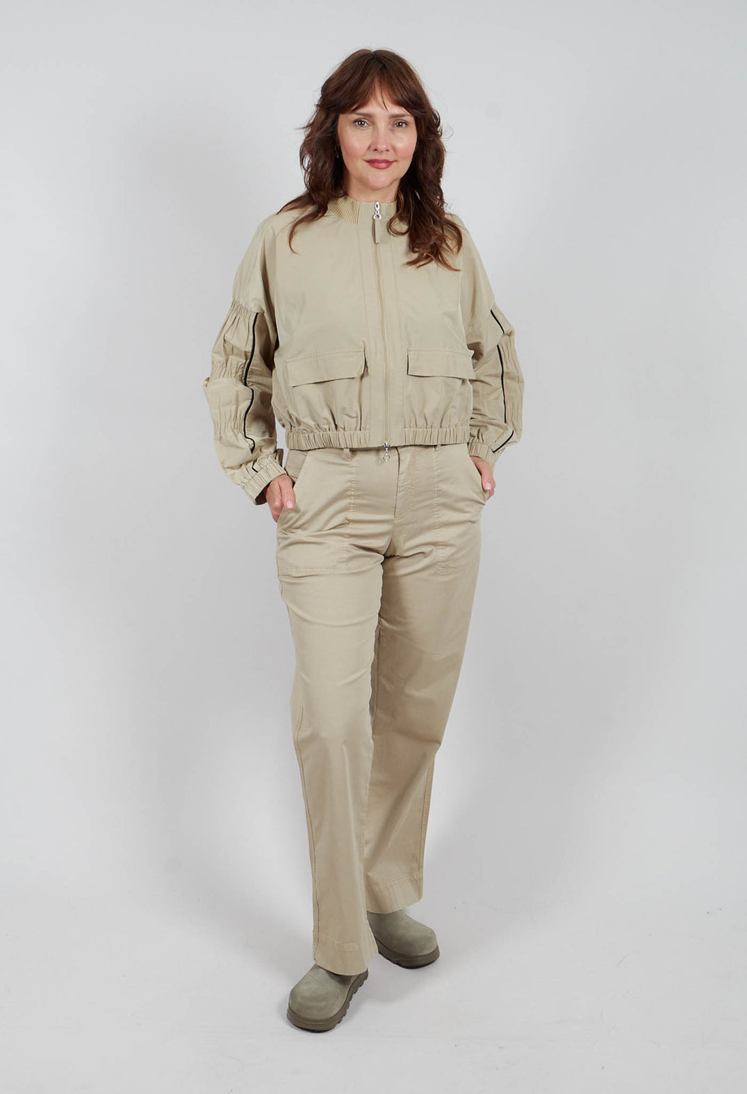 Fukkura Bomber Jacket in Brown