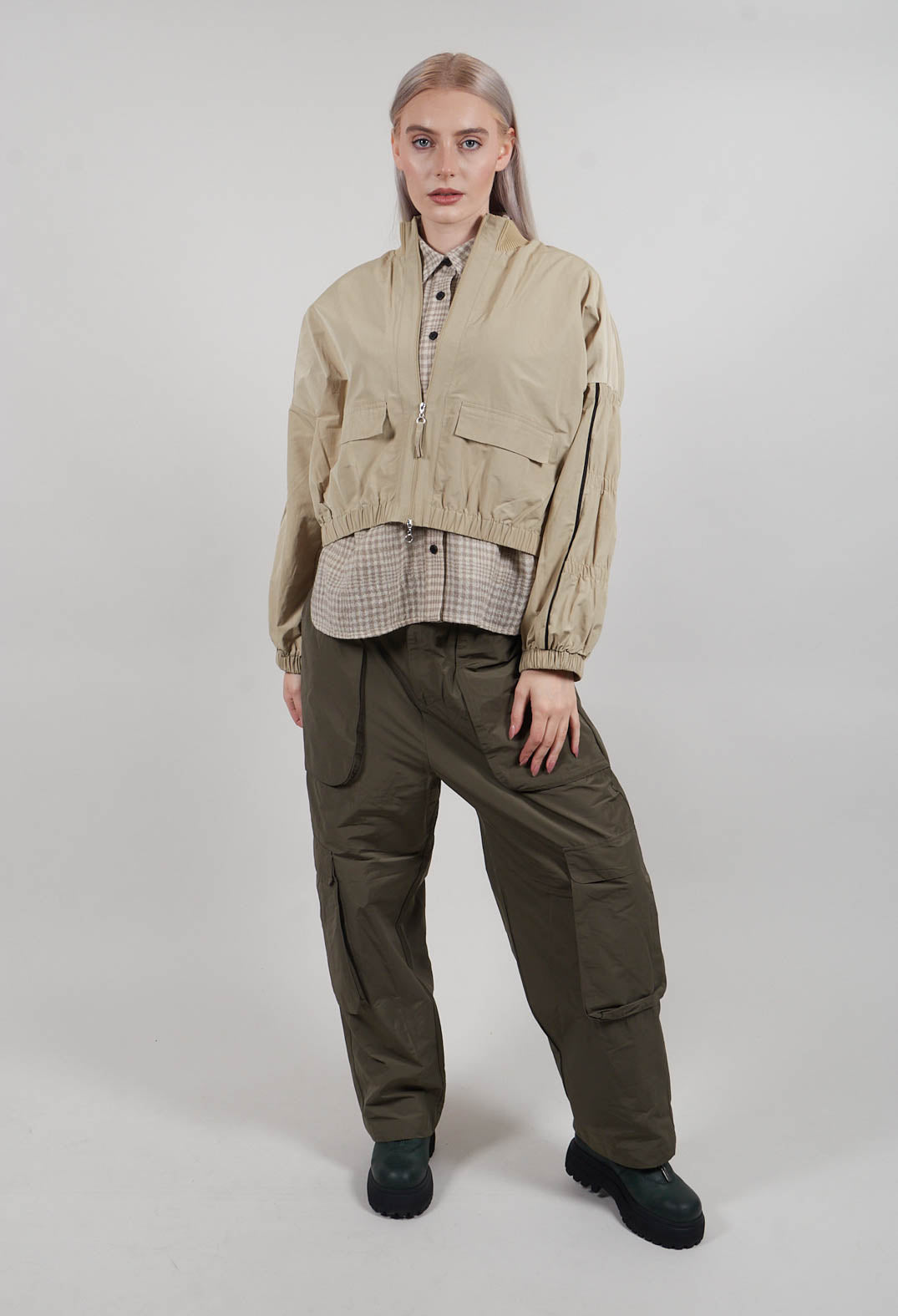 Fukkura Bomber Jacket in Brown