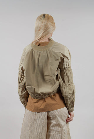 Fukkura Bomber Jacket in Brown