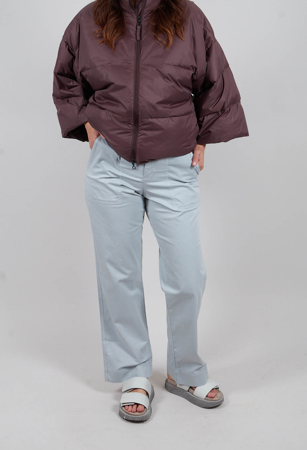 Kihon Long Straight Pants in Grey