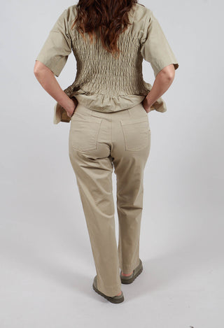 Kihon Long Straight Pants in Beige