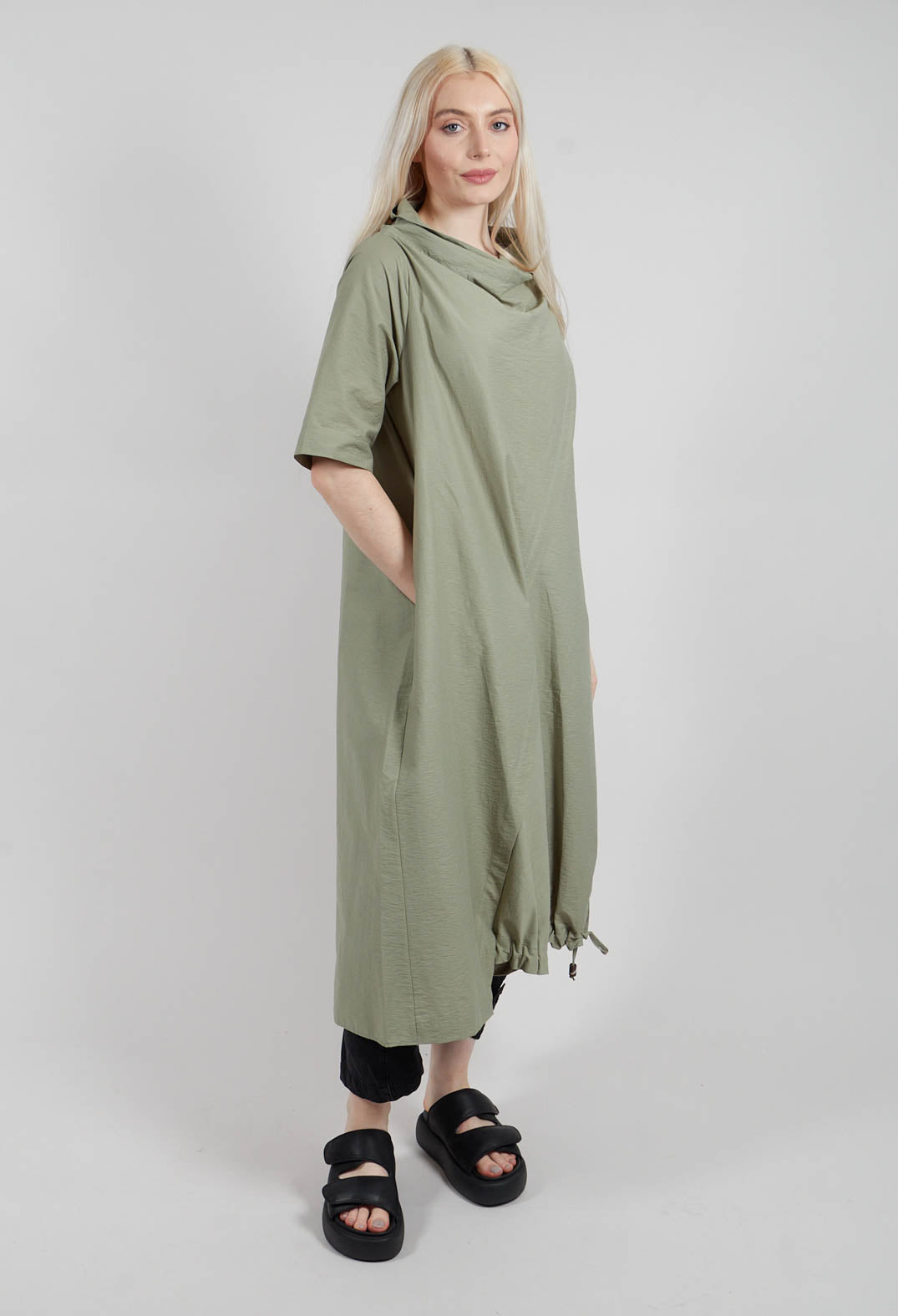 Asymmetric Tunic in Green