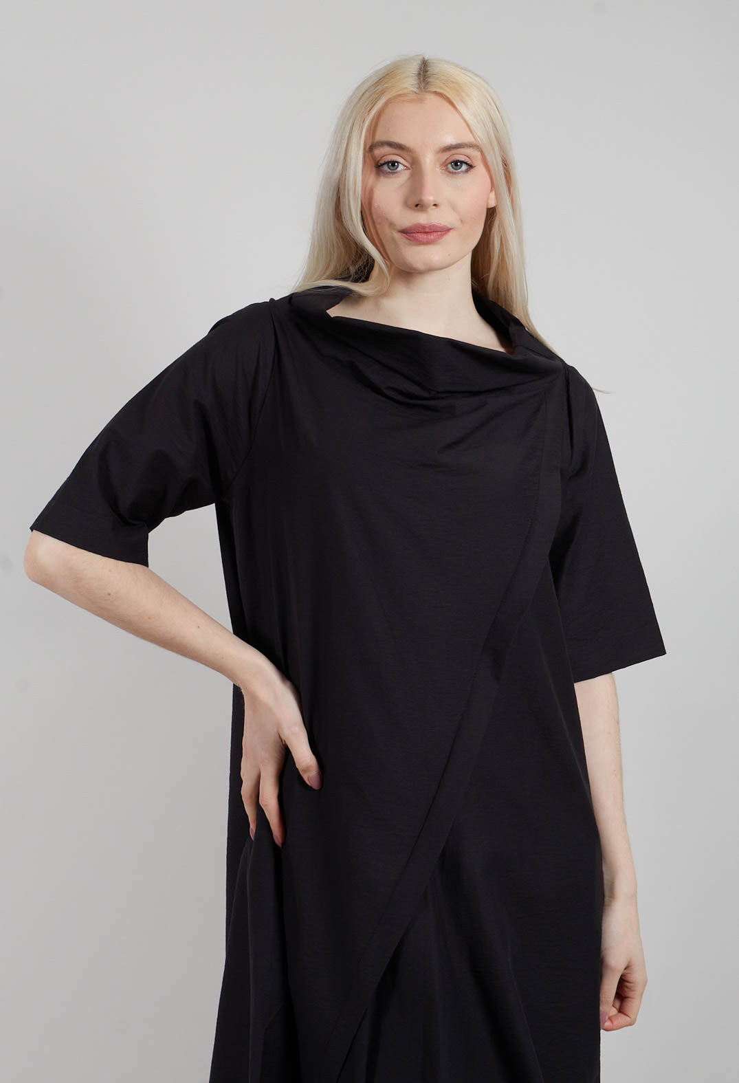 Asymmetric Tunic in Black