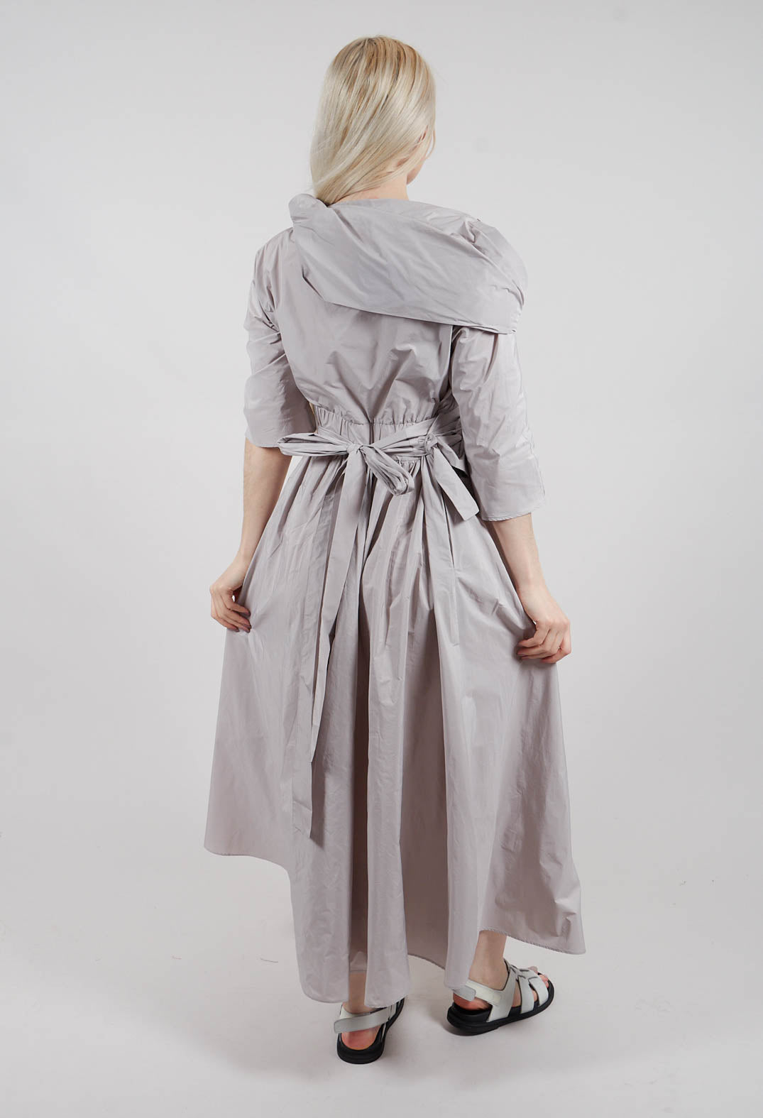 Belted Dress in Stone