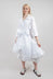 Balloon Skirt Dress in White