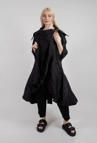 Balloon Skirt Dress in Black