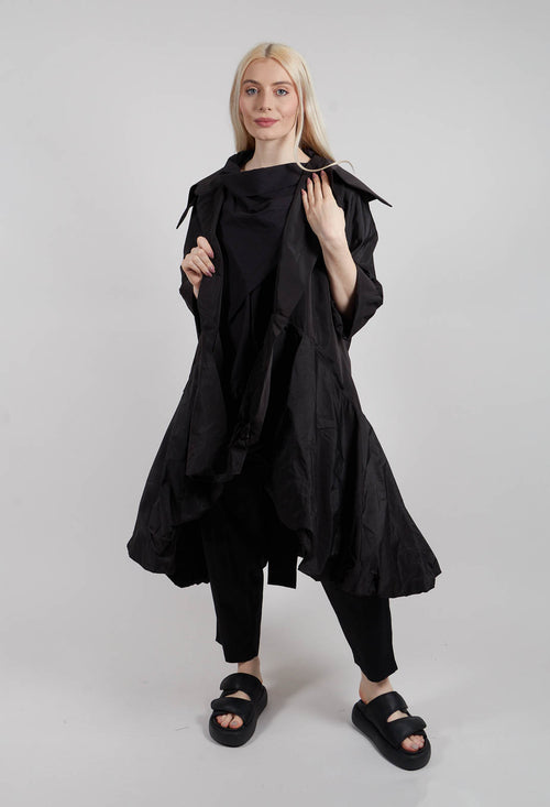 Balloon Skirt Dress in Black