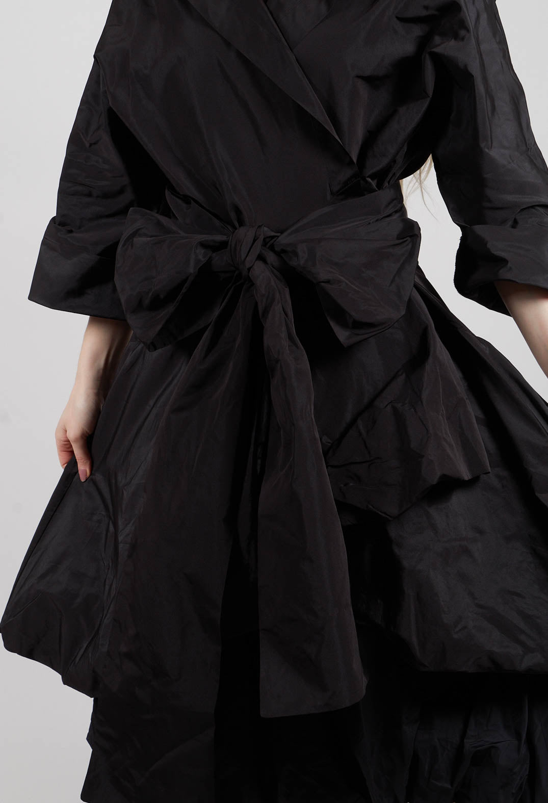Balloon Skirt Dress in Black
