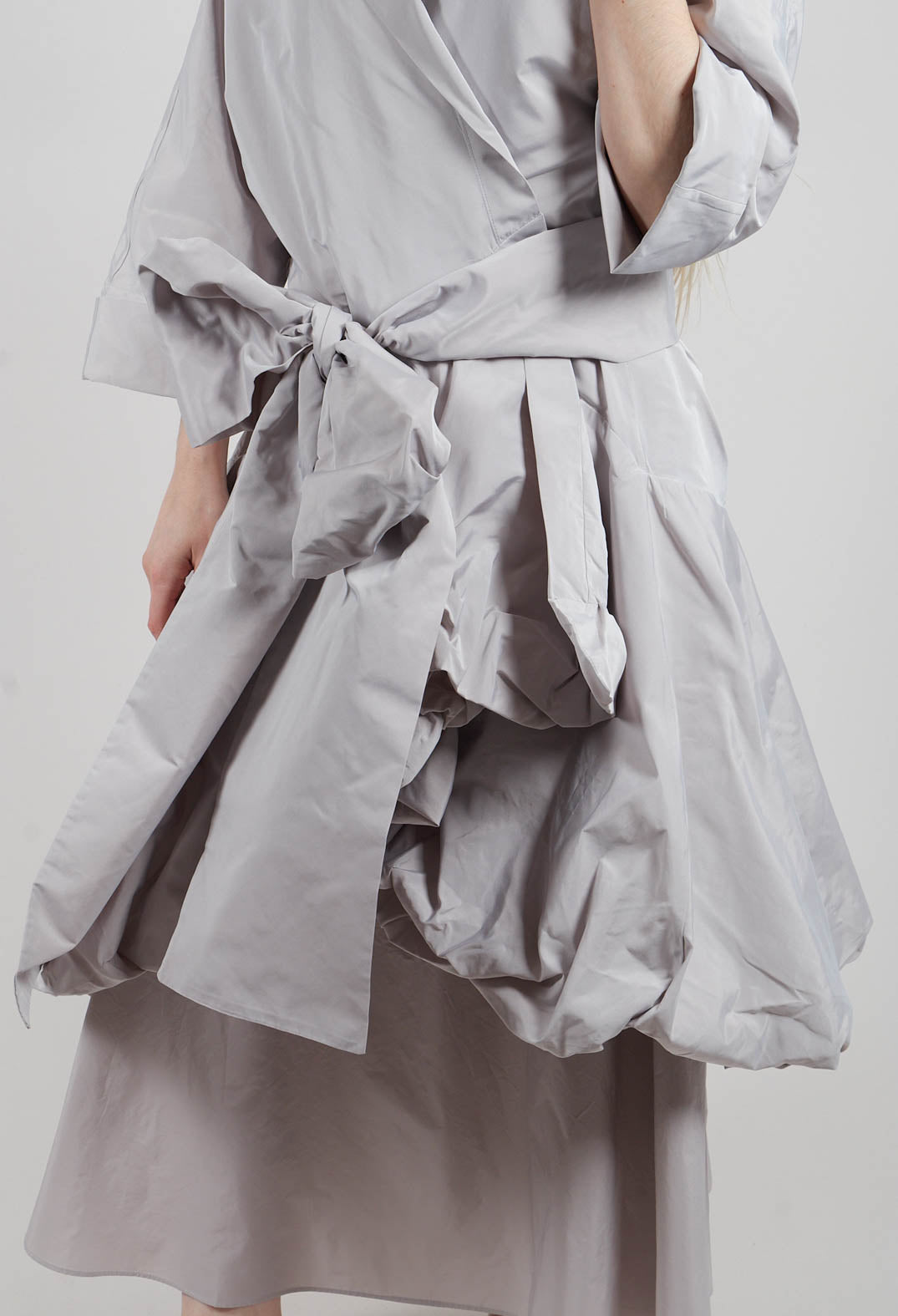 Balloon Skirt Dress in Stone