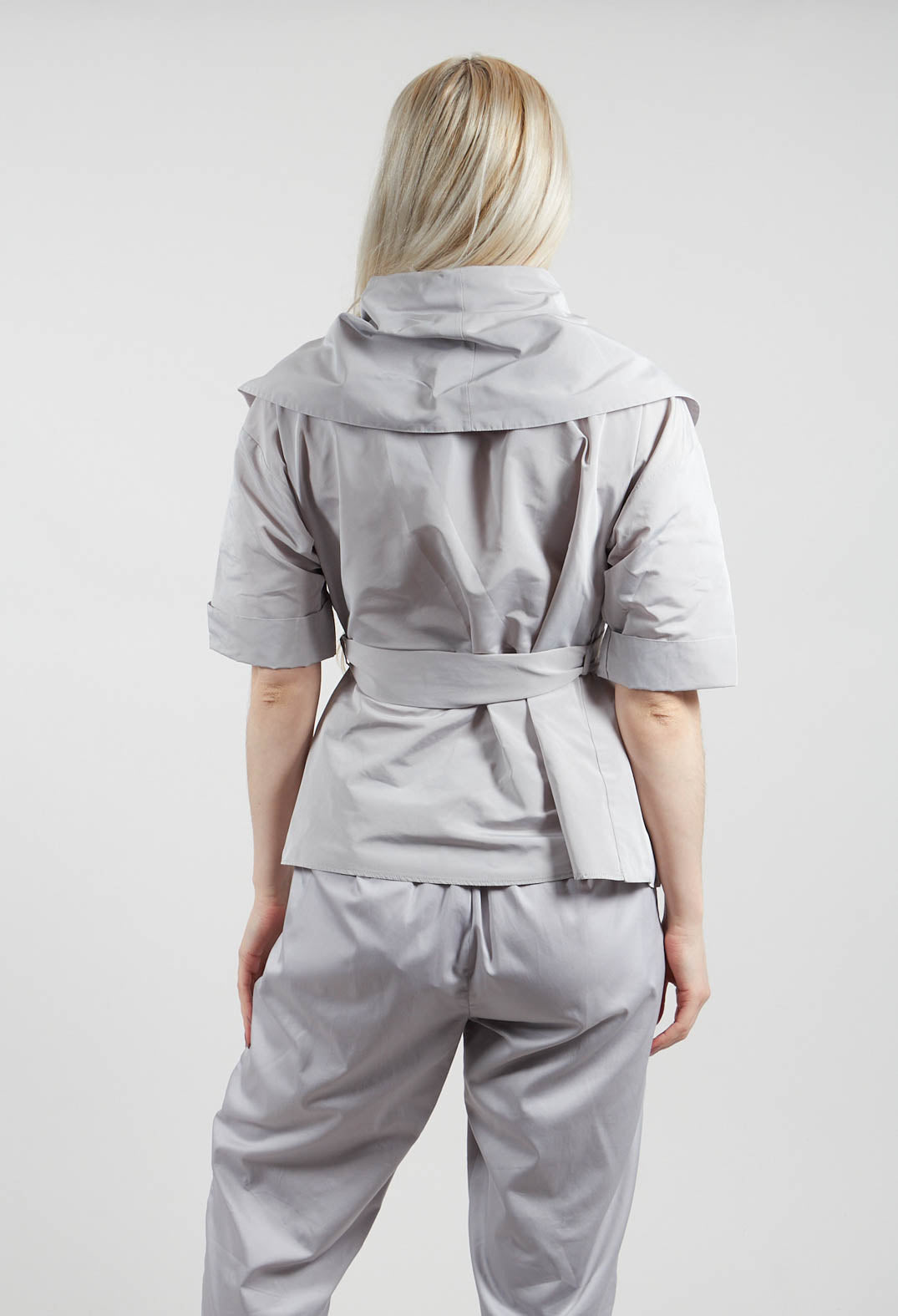 Belted Jacket in Stone