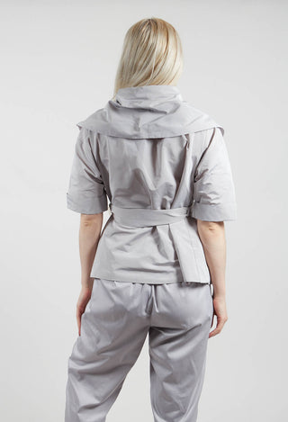 Belted Jacket in Stone