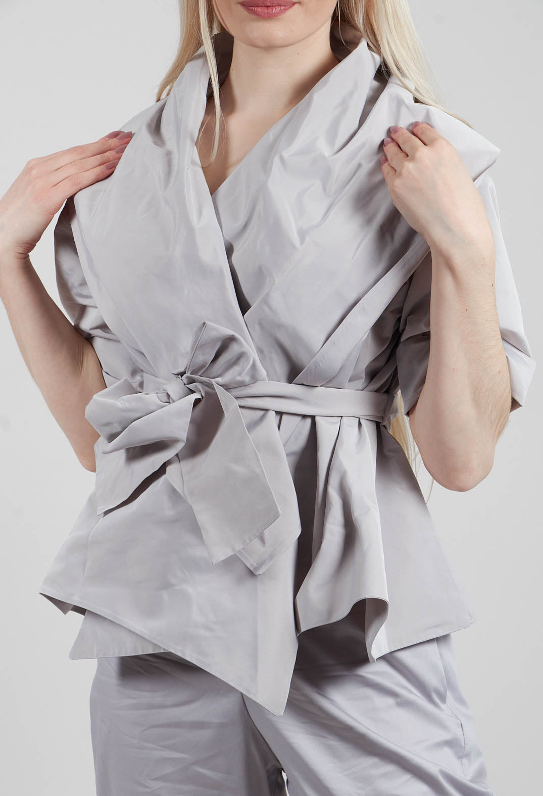 Belted Jacket in Stone