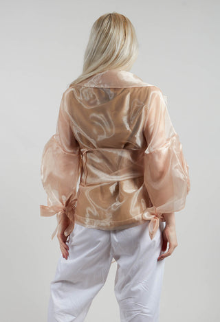 Sheer Jacket in Beige
