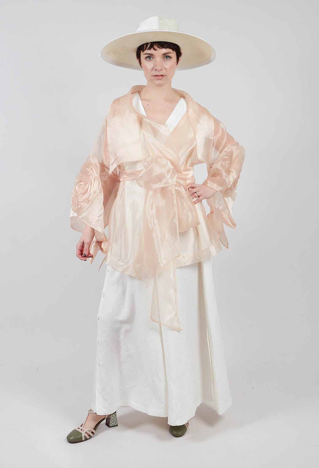 Sheer Jacket in Beige