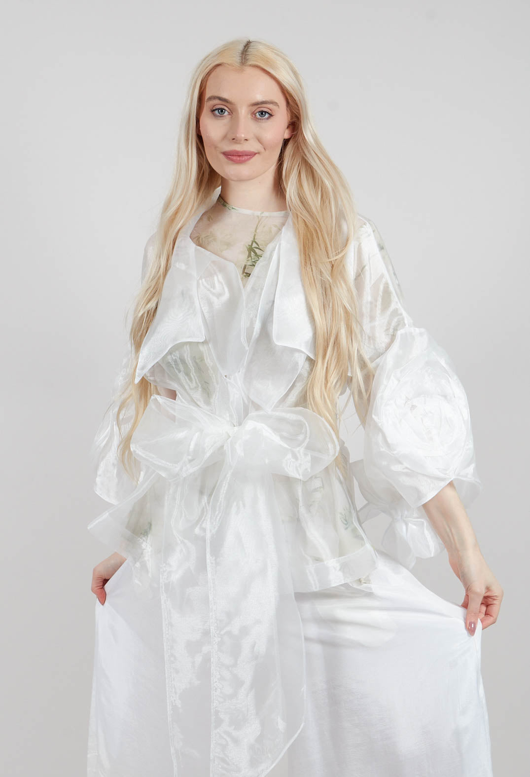 Sheer Jacket in White