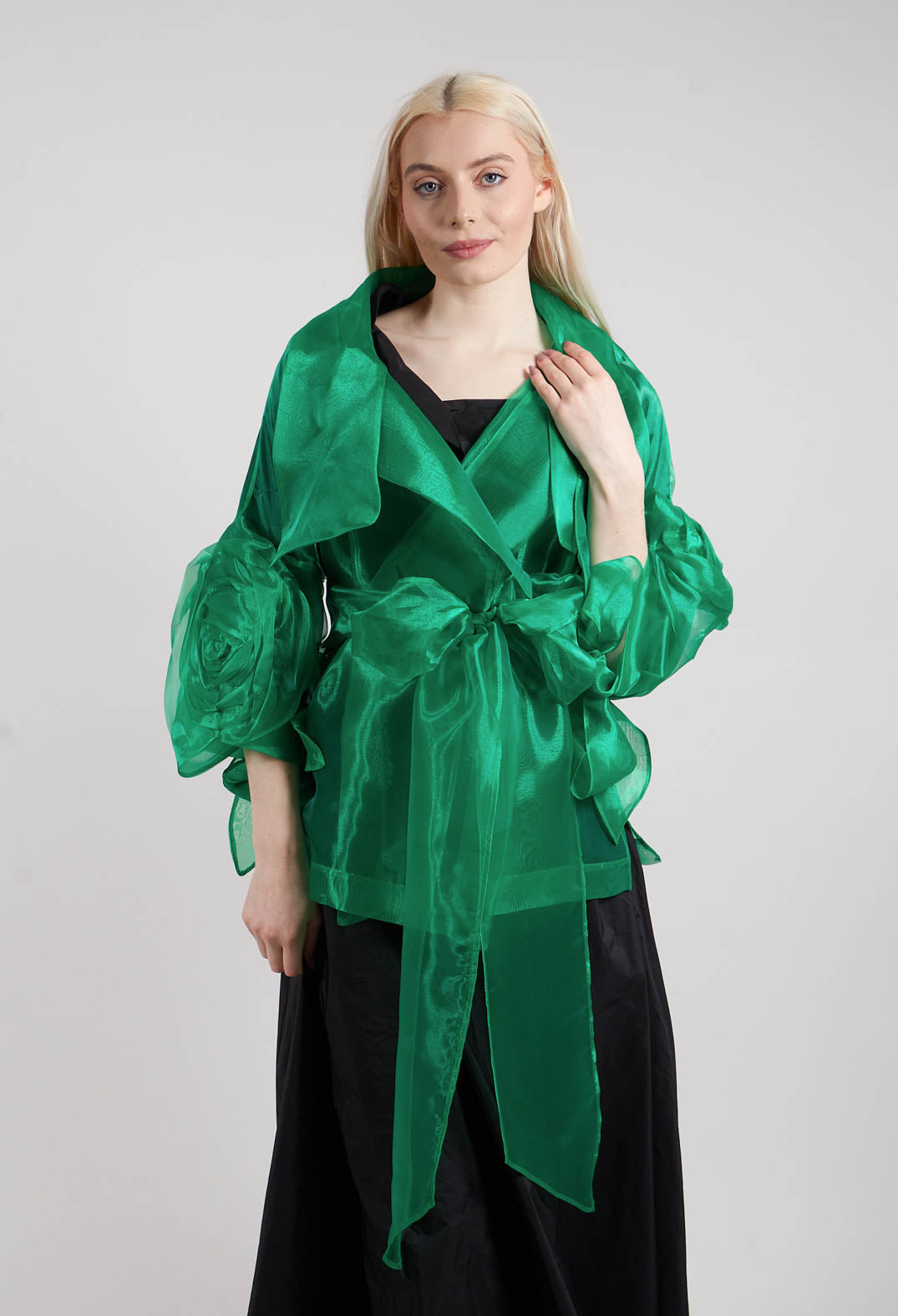 Sheer Jacket in Green