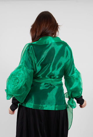 Sheer Jacket in Green