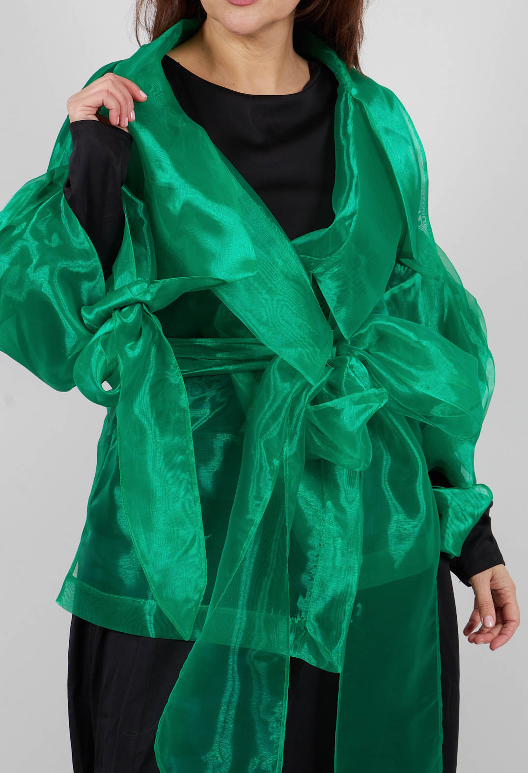 Sheer Jacket in Green