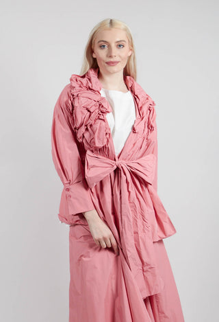 Ruffle Shirt in Peach