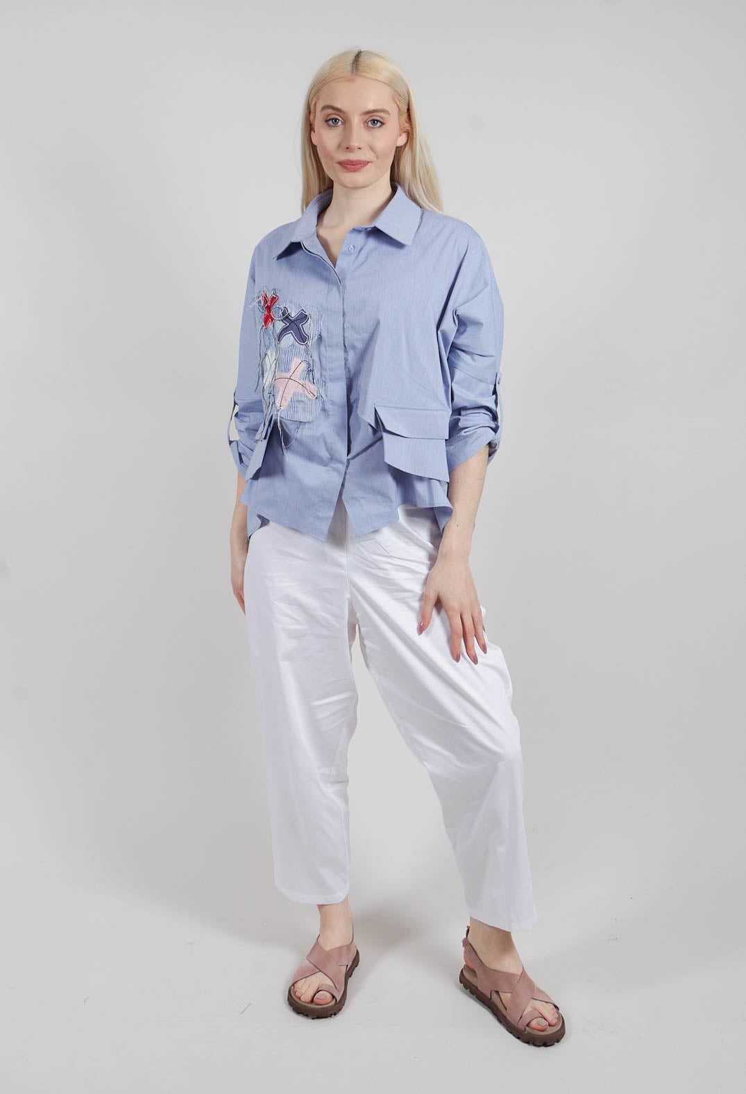 Pocket Shirt in Baby Blue