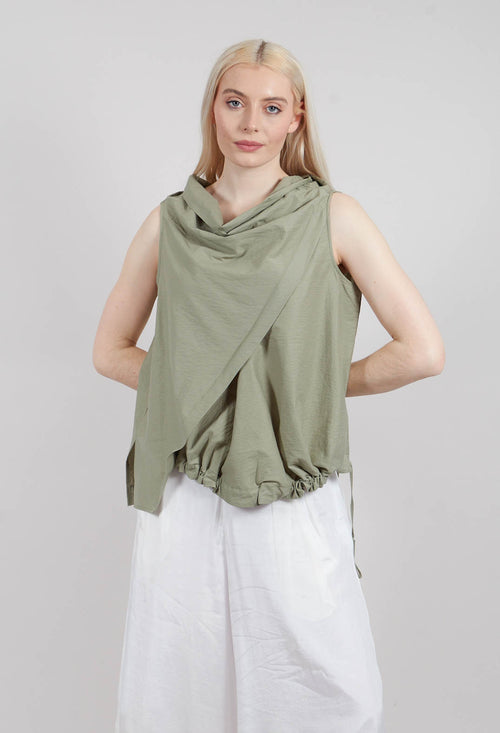 Diagonal Top in Green