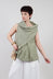 Diagonal Top in Green