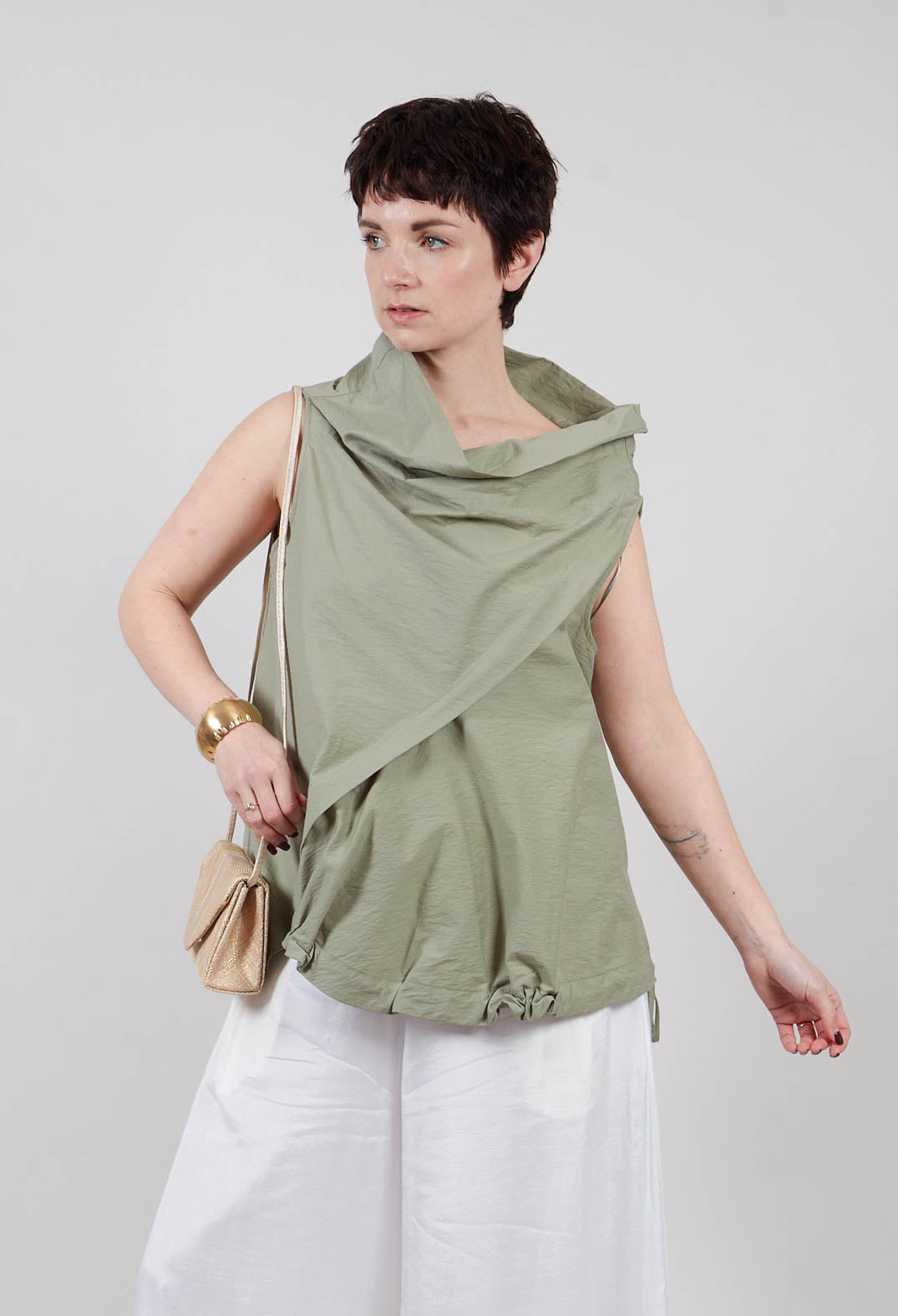 Diagonal Top in Green