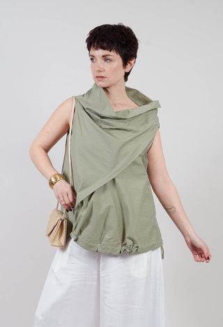 Diagonal Top in Green