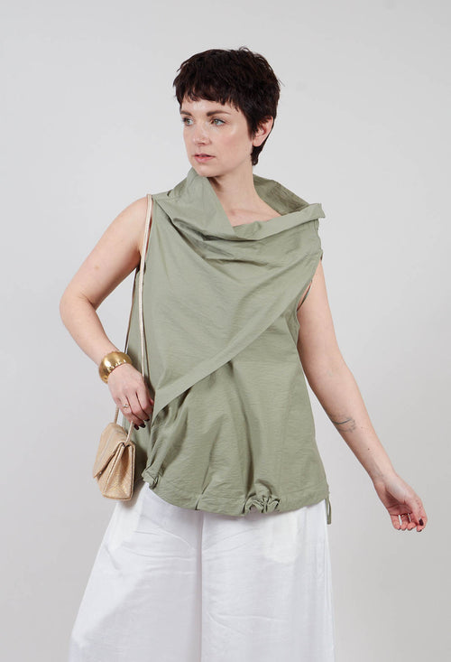 Diagonal Top in Green