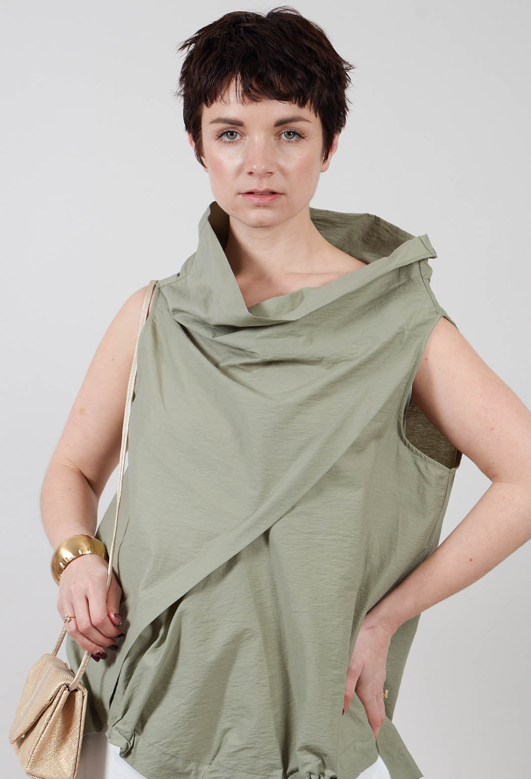 Diagonal Top in Green