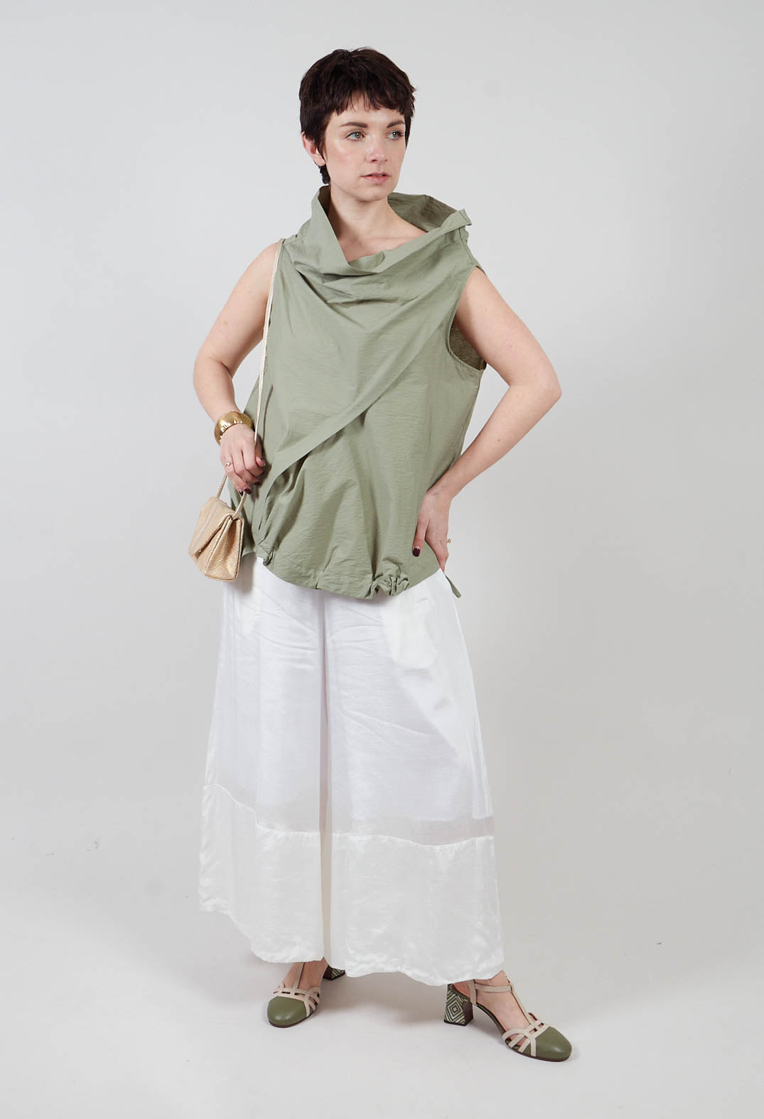 Diagonal Top in Green