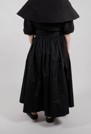 Tie Belted Skirt in Black