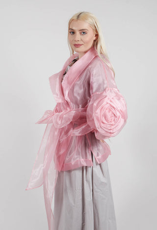 Sheer Jacket in Rose