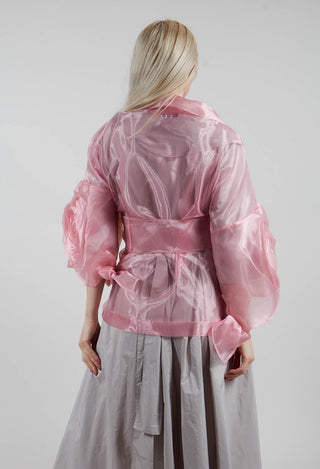Sheer Jacket in Rose