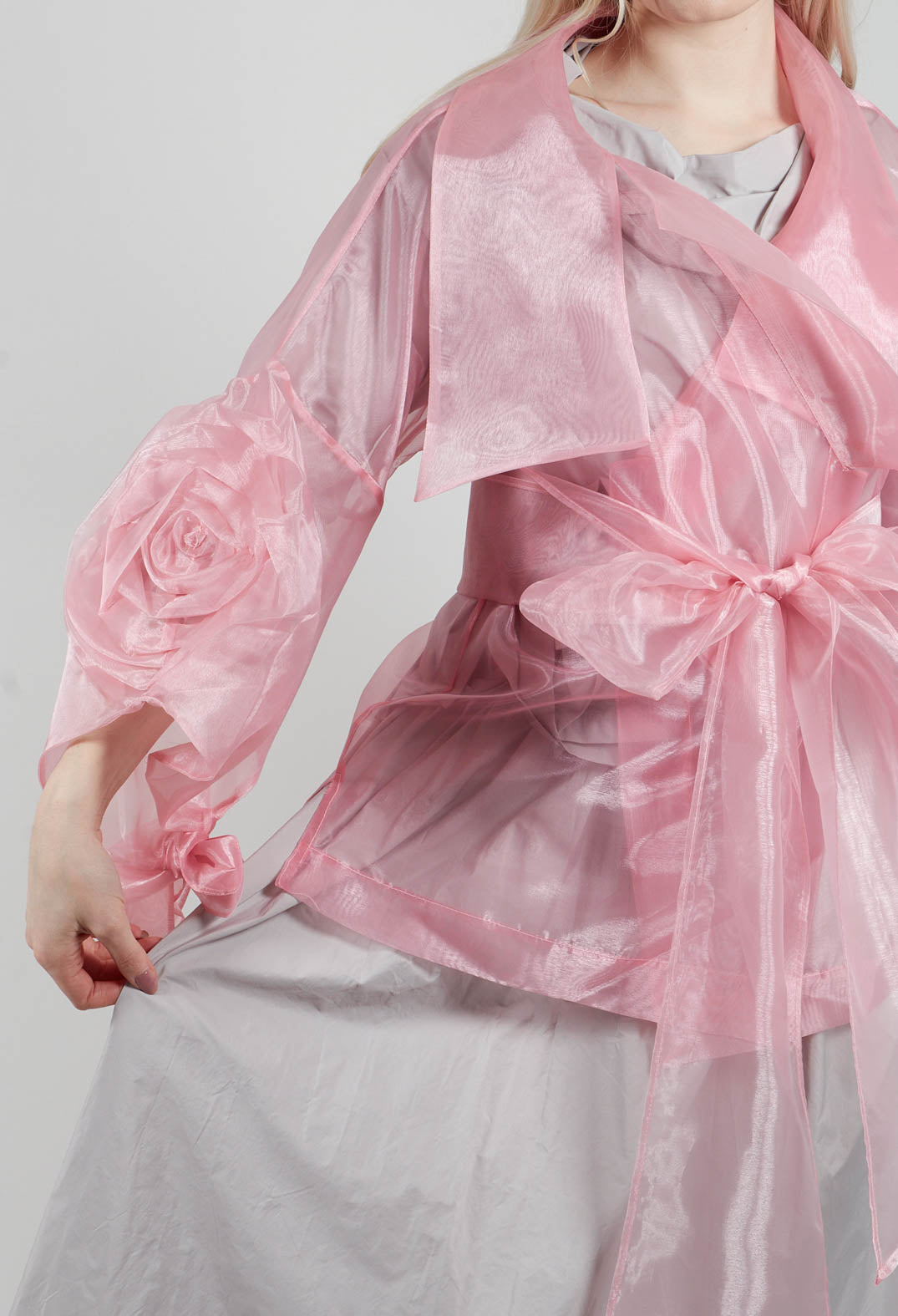Sheer Jacket in Rose