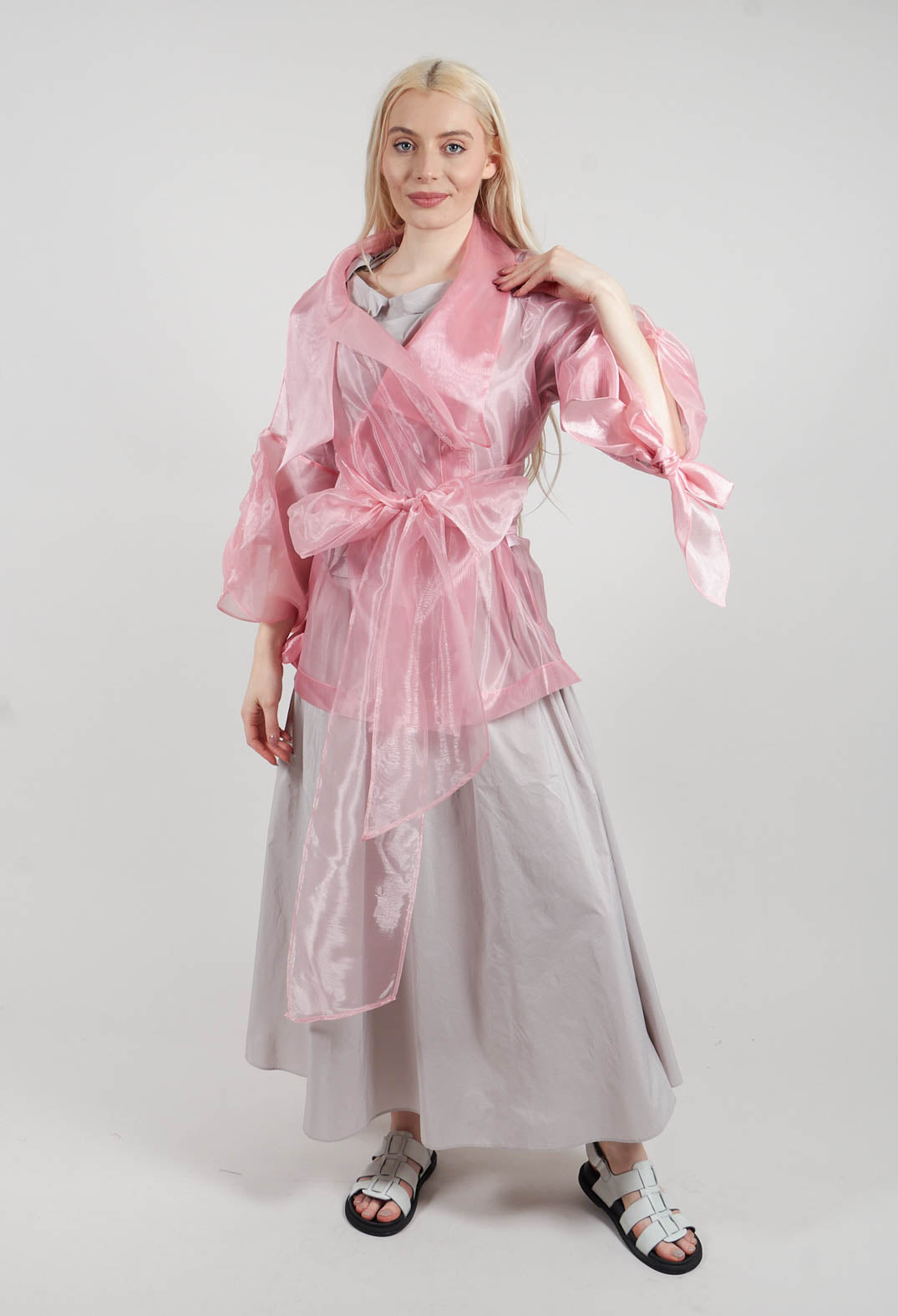 Sheer Jacket in Rose