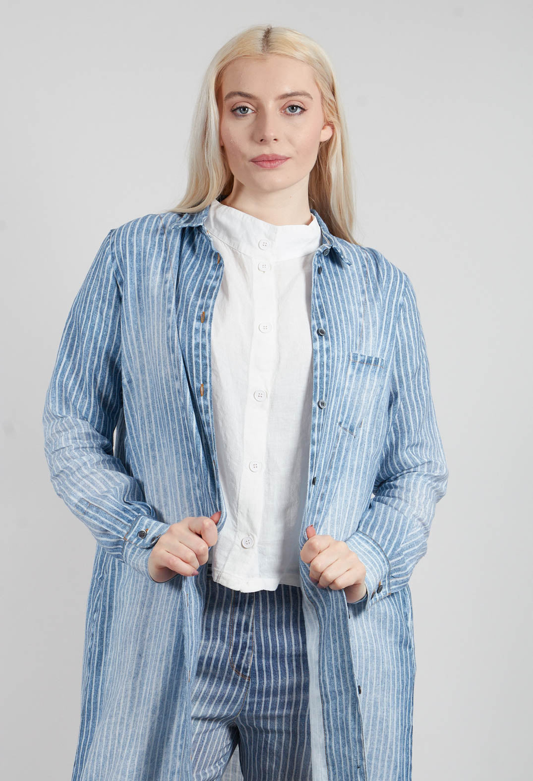 Karaby Dress in Denim/Undyed