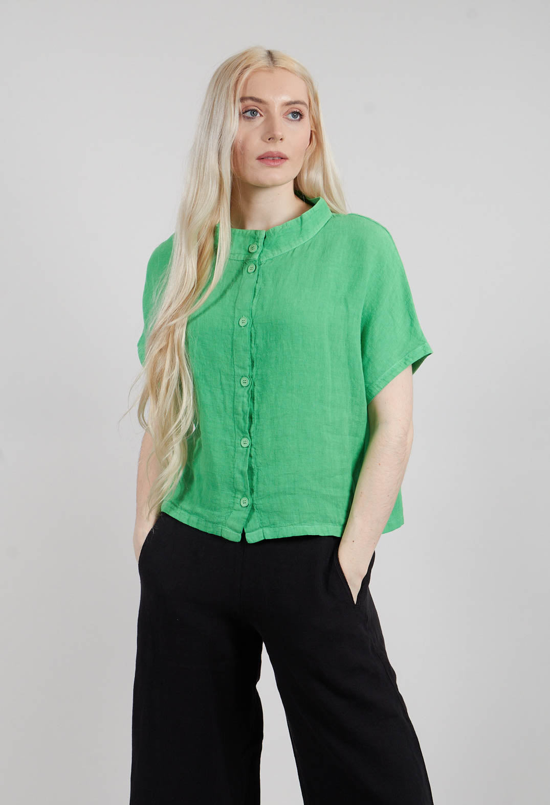 Divun Divun Reversible Shirt in Spring Fern – Olivia May