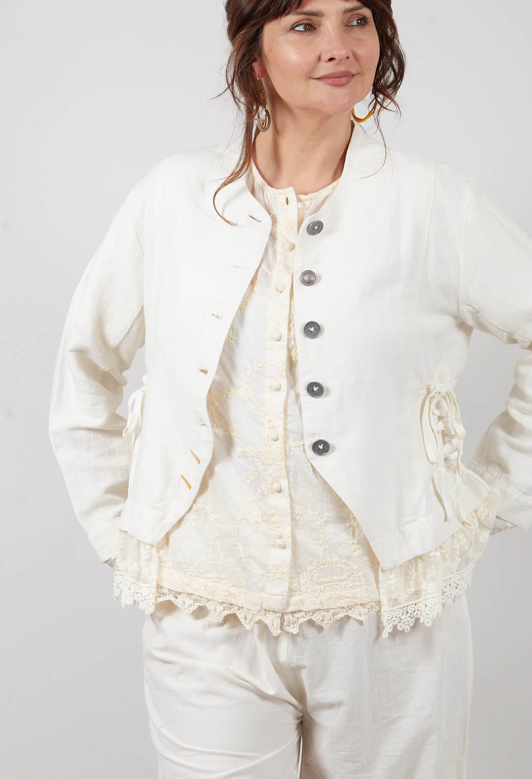 Alfonsa Jacket in Cream